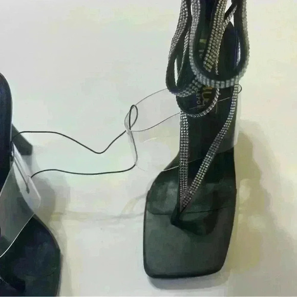 Nanette Lepore Women’s Heeled Sandals Black Size-9 New - Picture 8 of 12